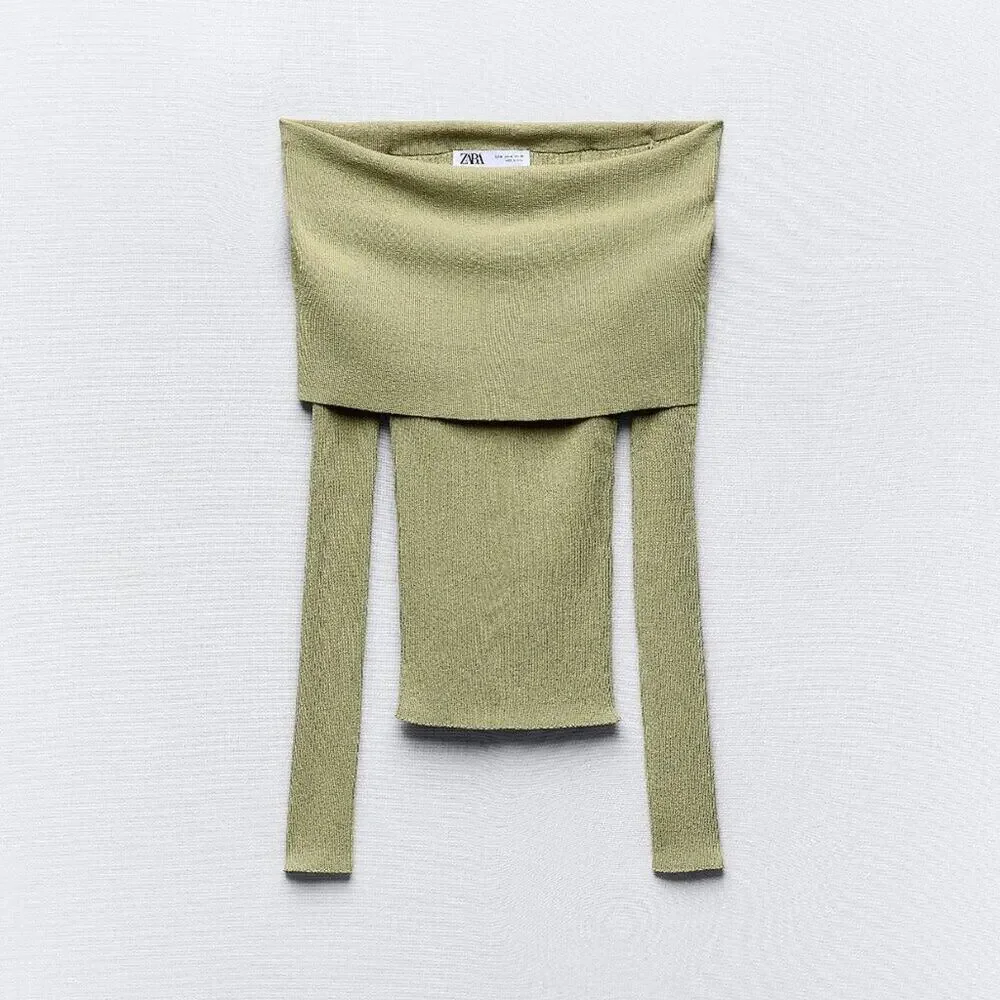 ZARA Fitted Knit Sweater NWT